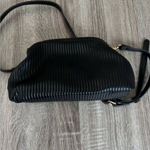 Anthropologie Faux Leather Clamshell Clutch/Crossbody bag